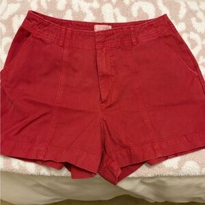 Universal Thread Red Women's High-Rise Panel Shorts